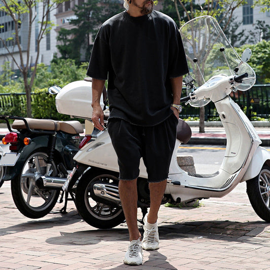 Men's Relaxed Fit Short Sleeve Top & Shorts Set
