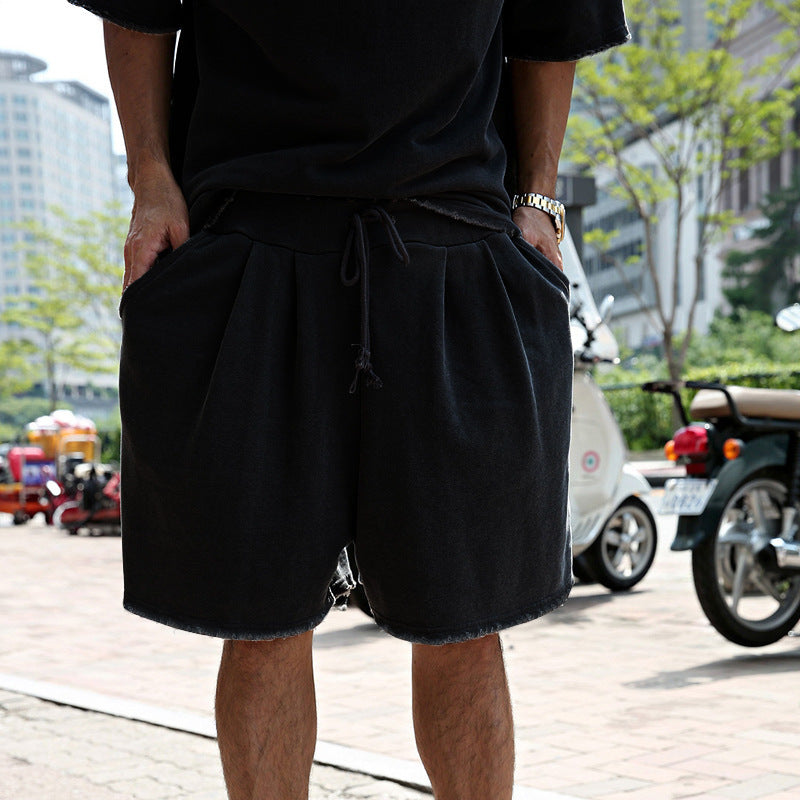 Men's Relaxed Fit Short Sleeve Top & Shorts Set